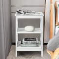 Miniatyrbillede 6 af 8: Natbord, 16x16x24 tommer, Hvid