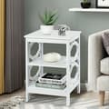 Miniatyrbillede 2 af 8: Natbord, 16x16x24 tommer, Hvid