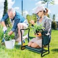 Pikkukuva 2 / 8: Puutarhapenkki ja istuin, 23.6x11.0x19.3 tuumaa, Vihreä
