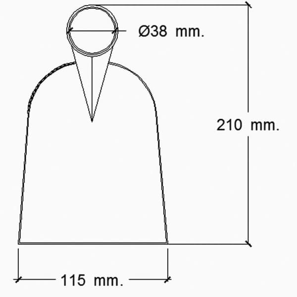 Maurer hacka utan skaft 219/650 gram