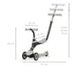 Miniatyrbillede 4 af 10: Qplay Sema 3in1 Scooter Beige