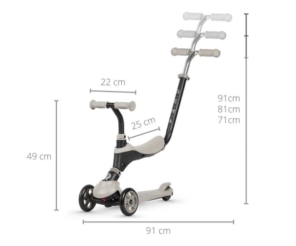 Qplay Sema 3in1 Scooter Beige