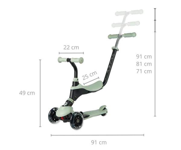 Qplay Sema Pro 3in1 grön skoter