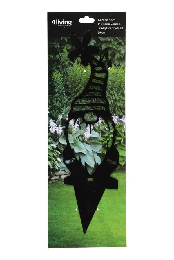 4Living haveudsmykning metal tomte 39 cm 1stk