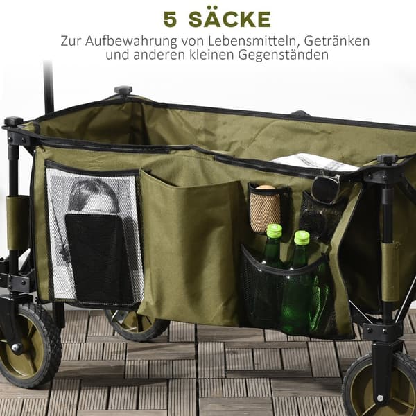 Strandvagn, 108x55x93 cm, Grön