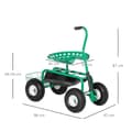 Miniatyrbillede 3 af 9: Havetrolley, 81x44.5x46-59 cm, Grøn