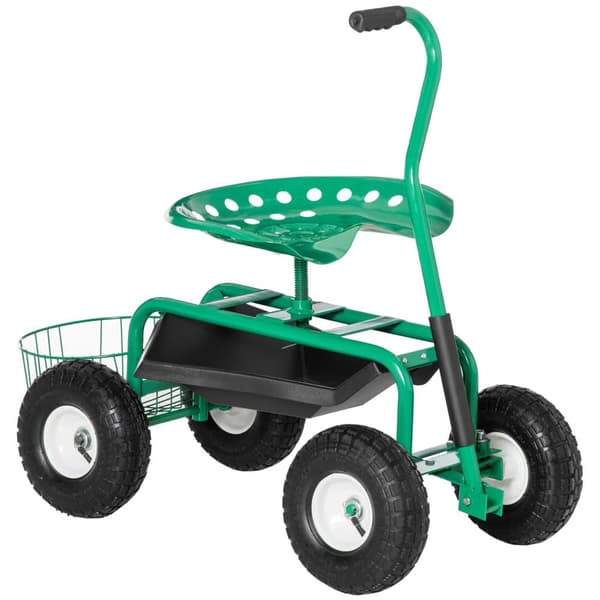 Havetrolley, 81x44.5x46-59 cm, Grøn