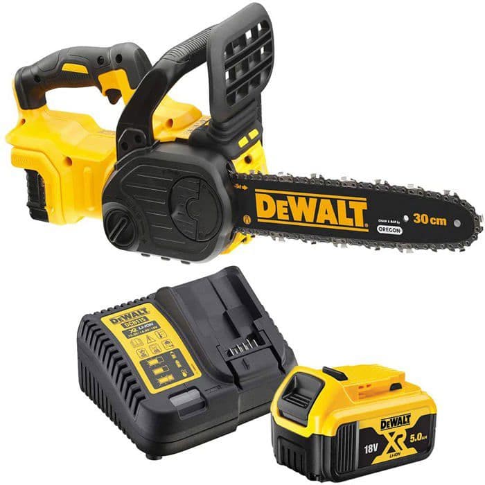 Motorsåg 18 V + 1 batteri 5 Ah + laddare - DEWALT - DCM565P1