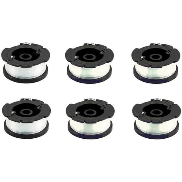 TRIMMERS 6 spolar av A6481 linje för Black+Decker trimmers - Diameter 15 mm - Längd 10 m - För