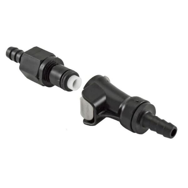BRÄNSLESLANGSANSLUTNING 5MM 6MM KLIPPARE MOTOR ROFTKOPPLING SNABBKOPPLING SÄKERHETSKIPNING SVART MOTORCYKEL FYRA TERMISK TRAKTOR HÄCKSKRIMMARE