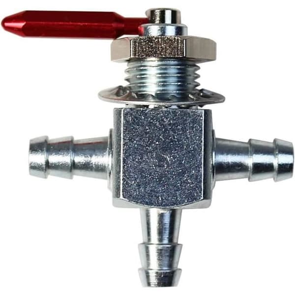 3-vägs bränslekran anodiserad metall 3-läges gräsklippartraktor kompatibel med Exmark 1-633347 Hustler 745059 Scag 482212 Lawn