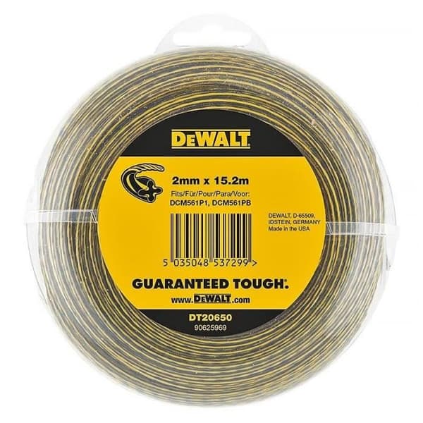 DEWALT DT20650 Ersättningskabel (2 mm x 15,2 m) för DEWALT DCM561P1-DCM561PB strängtrimmers