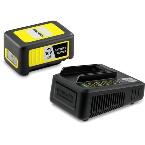 KARCHER POWER 36V / 2,5 Ah batteri med LCD-skärm och snabbladdare