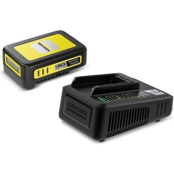 KARCHER Power 18V / 2,5 Ah batteriset med LCD-skärm och snabbladdare