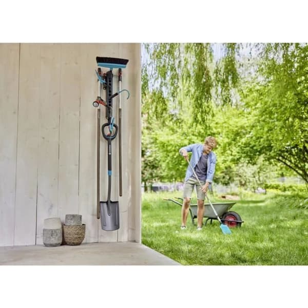 Verktygshylla - GARDENA - 03505-20 - Kompakt förvaring - Flexibla stöd - Inkluderade krokar