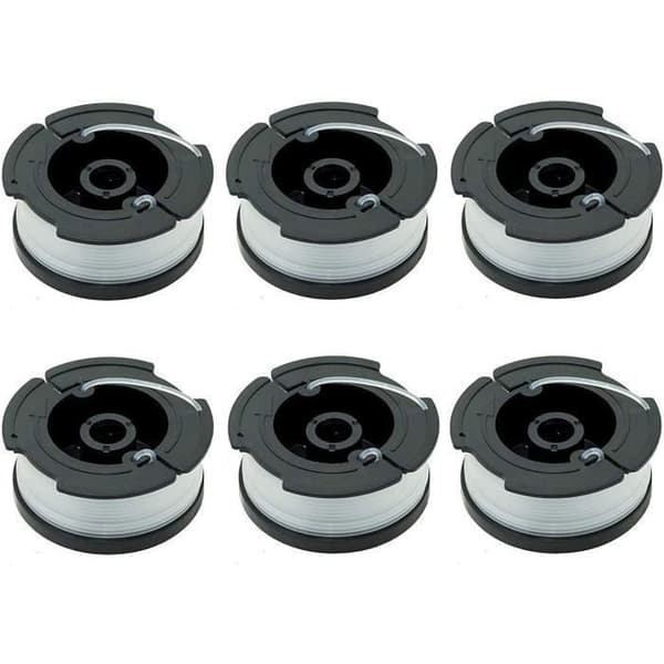 Spool of Nylon Line - Black &amp; Decker - A6481 A6485 - Paket med 6 - 10 m - Ersättning av kantskärare