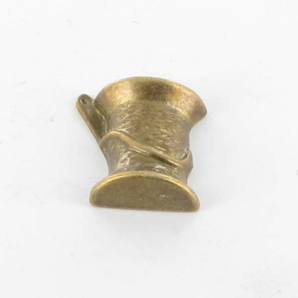 Metallisk berlock Trådspole Brons (set om 10)