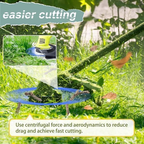 15 spolkantskärningslinje Lämplig för Ryobi One+18v 24v 40v strängtrimmer, diameter 1,65 mm (12 linjers kanttrimmer, 3 lock