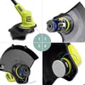Miniatyrbild 6 av 6: 15 spolkantskärningslinje Lämplig för Ryobi One+18v 24v 40v strängtrimmer, diameter 1,65 mm (12 linjers kanttrimmer, 3 lock