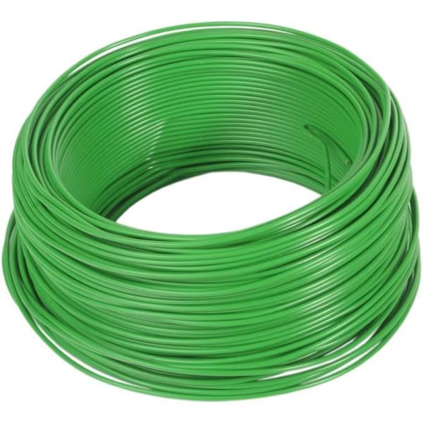 Bobin av tråd 100 m diameter 2.5 mm² för stängsel E-Fence Grön