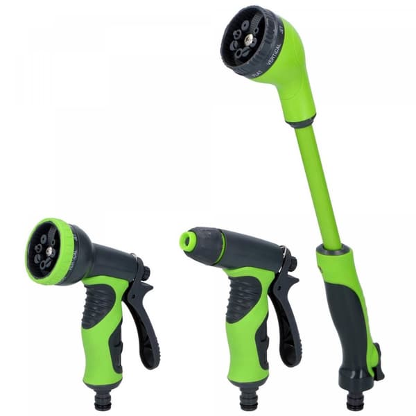 Justerbart Sprayhuvud / Spray Gun för trädgård - 3 delar