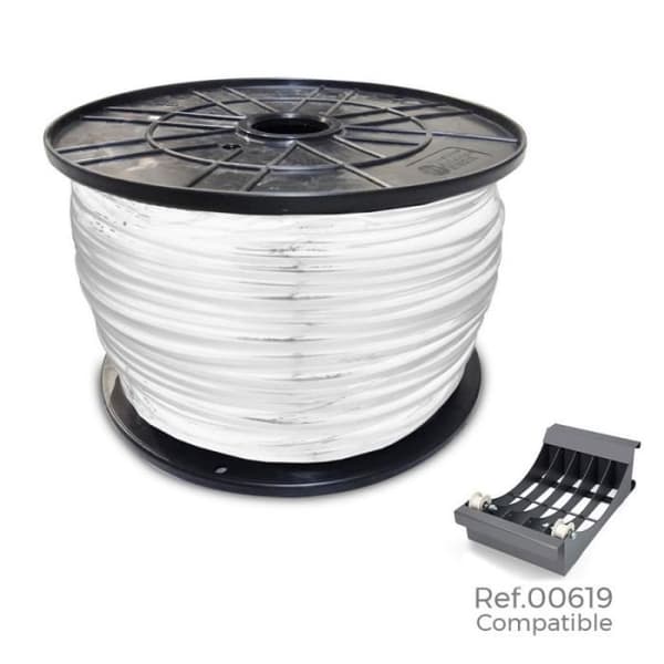 Rulle akrylkabel 3x1,5mm vit 200mts (stor rulle ø400x200mm)