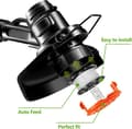 Miniatyrbild 5 av 6: 8-pack trimmertrådsspol kompatibel med Black &amp; Decker grästrimmers, A6481 A6485 1,65mm och 9,144m längd trådspole