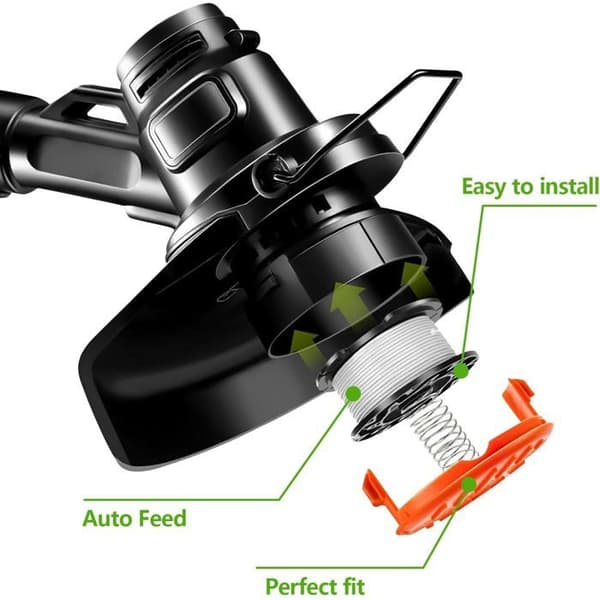 8-pack trimmertrådsspol kompatibel med Black & Decker grästrimmers, A6481 A6485 1,65mm och 9,144m längd trådspole