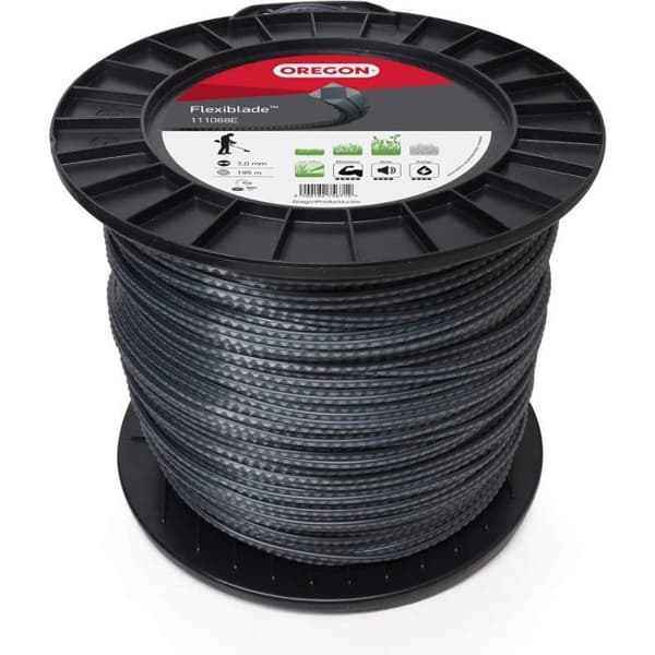 Oregon Fil de coupe strié FlexiBlade, 3,00 mm, rulle av 195 m - 111088E