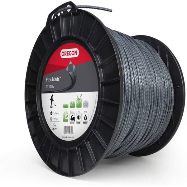 Oregon Fil de coupe strié FlexiBlade, 3,00 mm, rulle av 195 m - 111088E