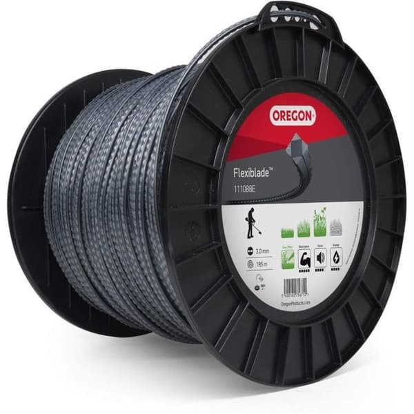 Oregon Fil de coupe strié FlexiBlade, 3,00 mm, rulle av 195 m - 111088E