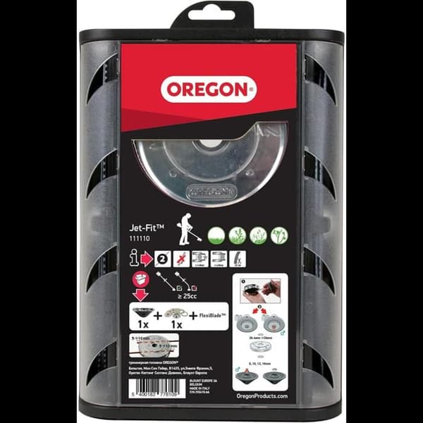 Röjsågshuvud - Oregon - Jet Fit 2 trådar - 2,5 mm - Traditionell skärning - Aluminium