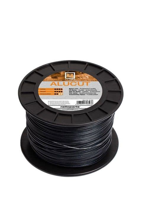 Huvud - spole - tråd Ratioparts - 016 238 - Aluminiumskärtråd 2,4 mm 316 m 4-sidig nylontråd