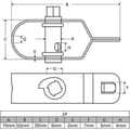 Miniatyrbild 4 av 4: Amagabeli 2MM X 12,5M X 2ST Spänntrådsrulle av vit plastbelagd metalltråd och 2ST taggtrådssträckare Längd