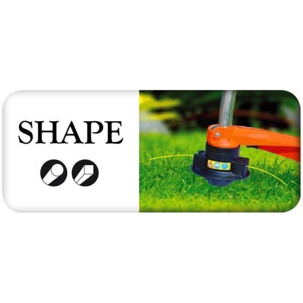 Rund klippsnöre för röjklippare grästrimmer 2,0 mm x 15m