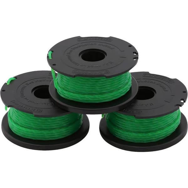 Spolar av tråd - Black &amp; Decker - A6486 - 3 delar - 6 m - 2 mm - Grön