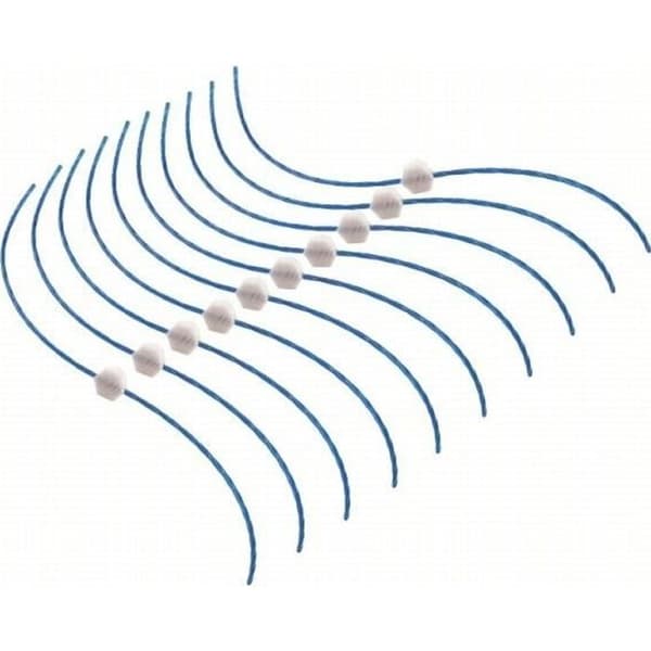 Set med 10 BLACK+DECKER-trådar - HP A6489 - Diameter 2,4 mm - Tvinnad tråd