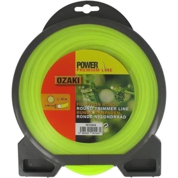 OZAKI premium line rund nylonlina för gräsklippare - Ø 2,4 mm - JARDIN PRATIC