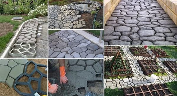 Gjutform för Trädgårdsplattor & Marksten