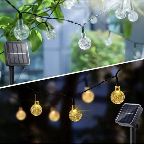12m LED Girlang - Solcell