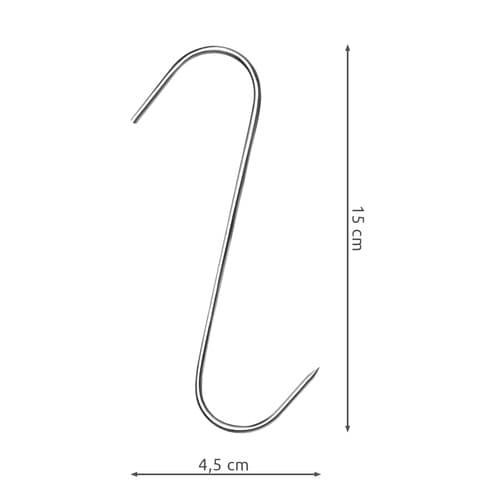 Rökkrokar / Köttkrokar (15 cm) - 15 st