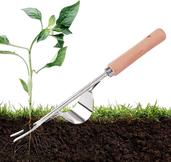 Plæne ukrudtsdræber, bindweed dræber, rustfrit stål manuel ukrudtsmaskine manual