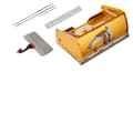 Miniatyrbild 1 av 2: Gipsväggs Flat Box, 10 tum bred, anodiserad aluminium, inkluderar rostfria blad,Gul