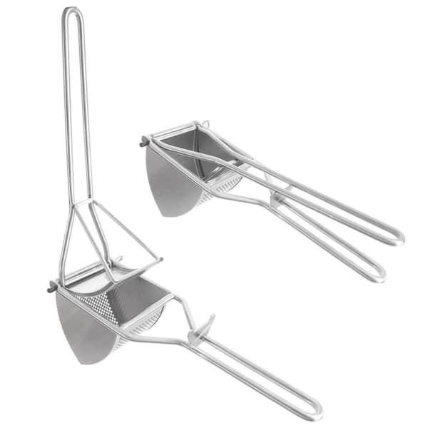 Press til kartofler, hvidløg, grøntsager, frugter, stål, massiv ORION 9,5x30 cm