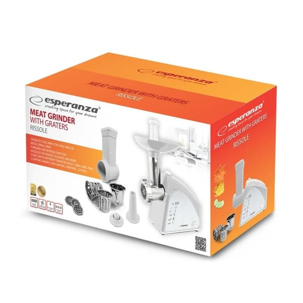 Köttkvarn Esperanza EKM034 Vit Grå 2200 W