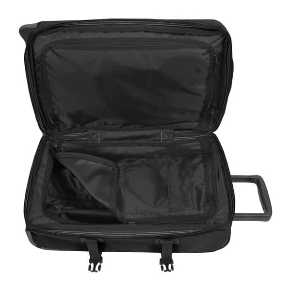 Åkpåse - Eastpak - Tranverz S - Svart Denim - Dubbelt fack - Integrerat TSA-lås