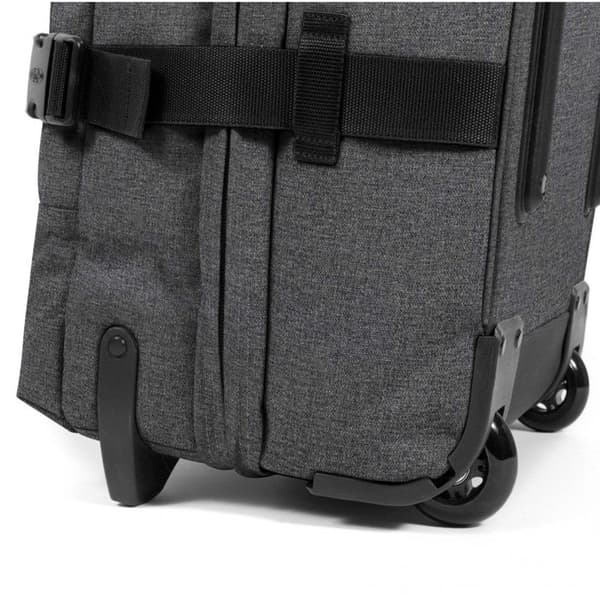 Åkpåse - Eastpak - Tranverz S - Svart Denim - Dubbelt fack - Integrerat TSA-lås