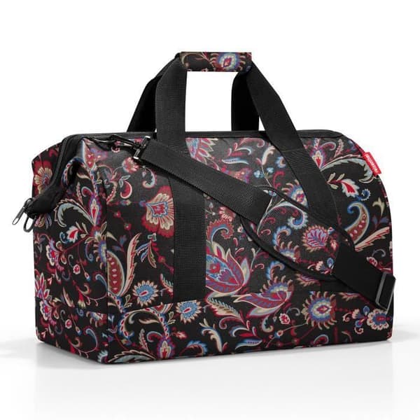 Åkpåse - REISENTHEL - ALLROUNDER L PAISLEY BLACK - 48h - 6 fack - Vadderad axelrem