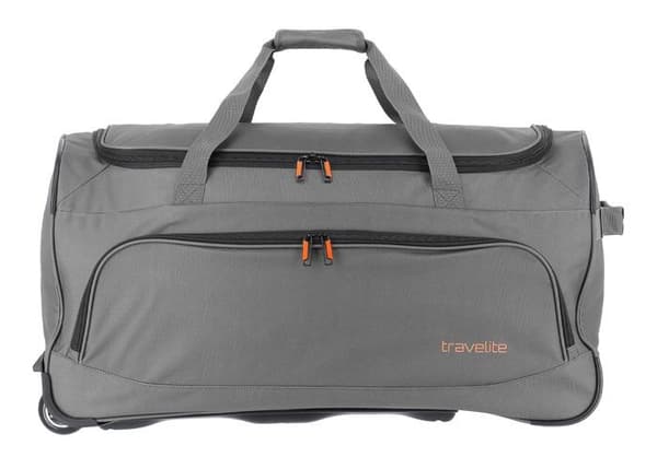 Åkpåse - travelite - Basics Fresh Wheeled Duffel - Grå Svart - 89L - 2,40 kg