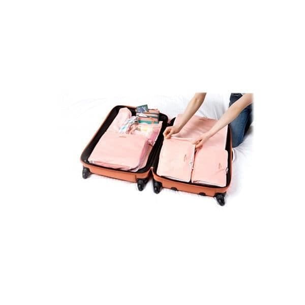 Paket med 5 Bagageförvaringsväskor - Grå - Utrymmesbesparande och effektiv organisation